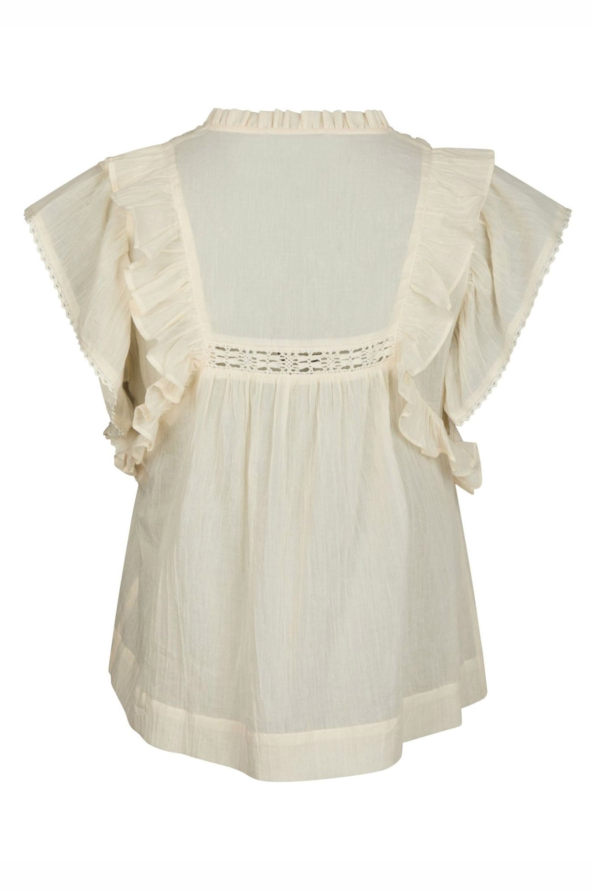 Jayla S Voile Top Ljusgul - 159881