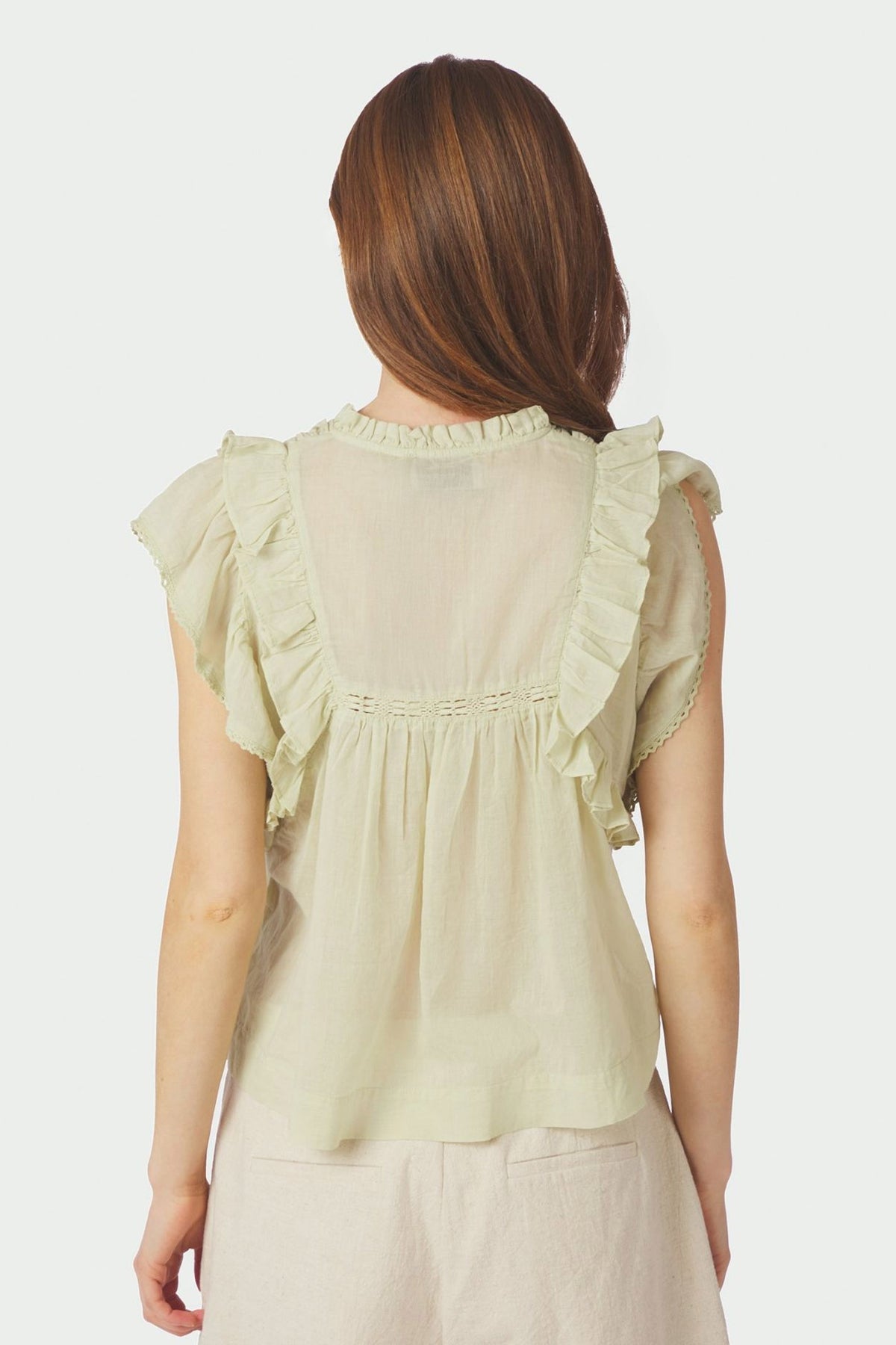 Jayla S Voile Top PISTACHIO - 159881