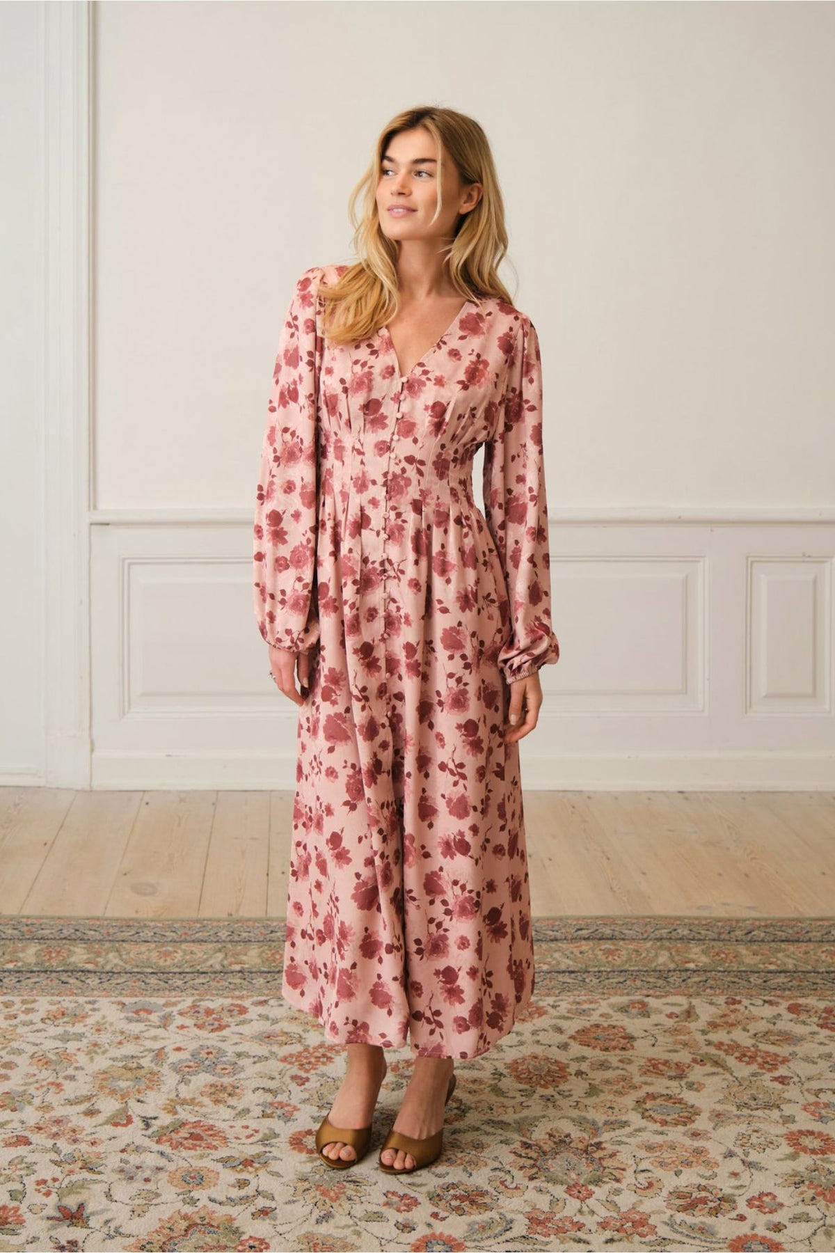 Jellie Print Dress DUSTY ROSE - 167561