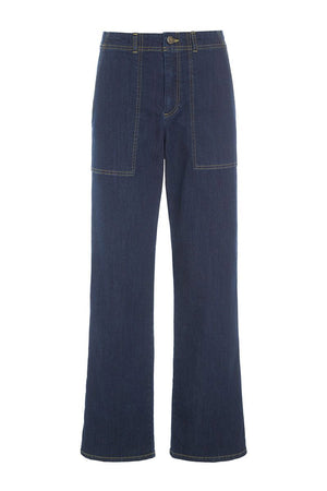 Jinzu byxor Dark Jeans Blue - 257-2445-5409