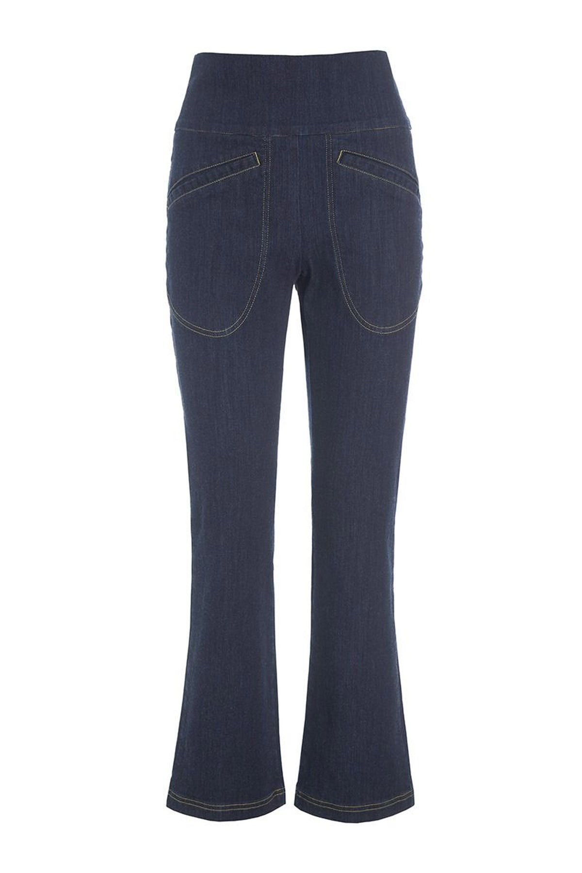 Jinzu-byxor med svaj Dark Jeans Blue - 257-2445-5410