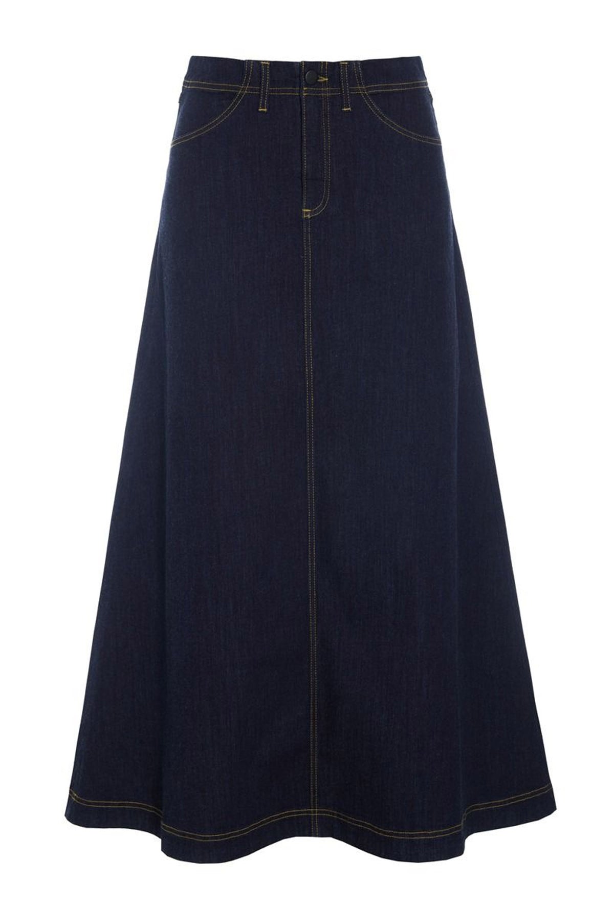 Jinzu lång kjol Dark Denim - 261-2445-5608