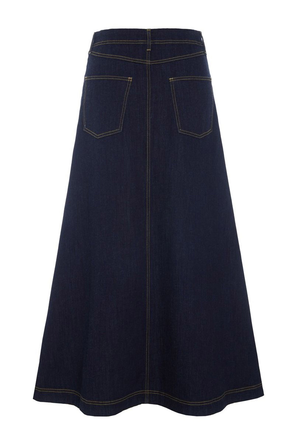 Jinzu lång kjol Dark Denim - 261-2445-5608