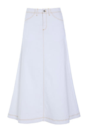 Jinzu lång kjol White - 261-2445-5608