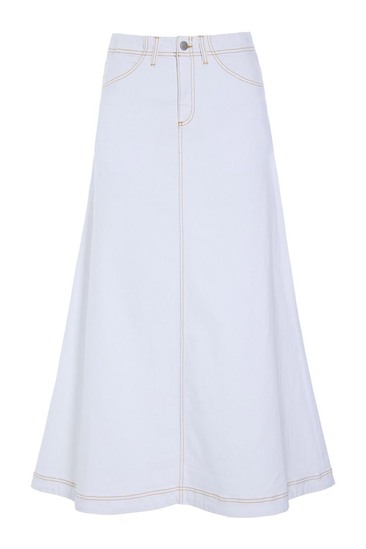 Jinzu lång kjol White - 261-2445-5608