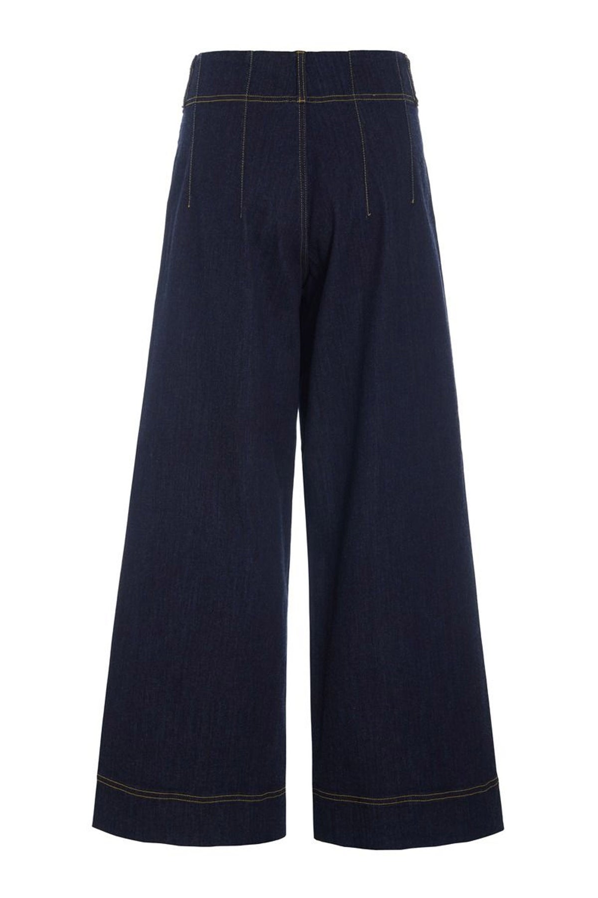 Jinzu vida byxor mörk denim - 261-2445-5607