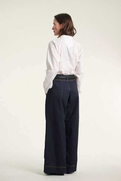 Jinzu vida byxor mörk denim - 261-2445-5607 Thumbnail