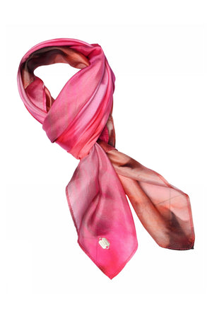 Joly, tryckt sidenscarf 85404-CoralPrint - 61800/4039