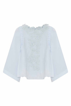 Judi, A-formad blus 4007-Air Blue - 60639/7620