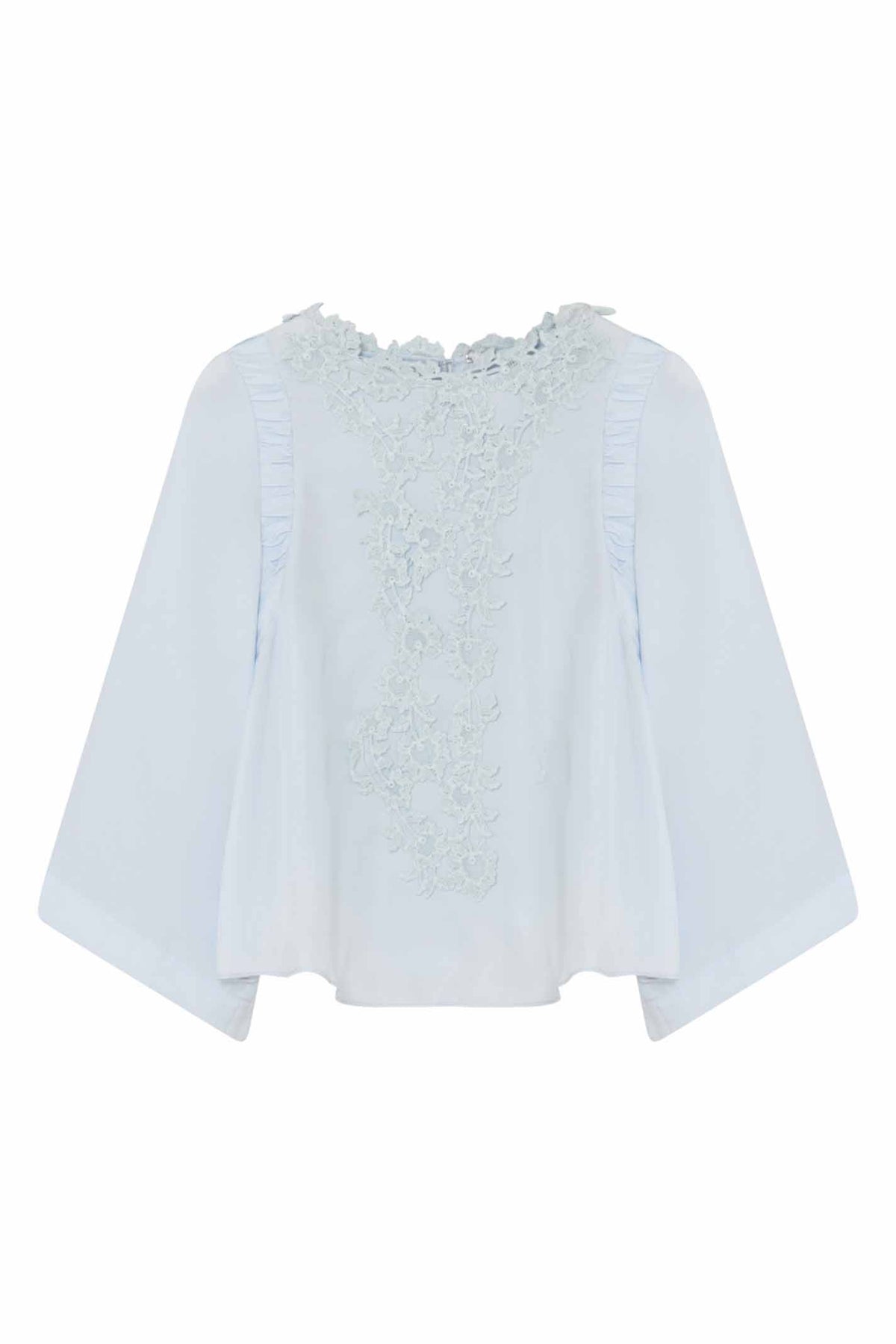 Judi, A-formad blus 4007-Air Blue - 60639/7620