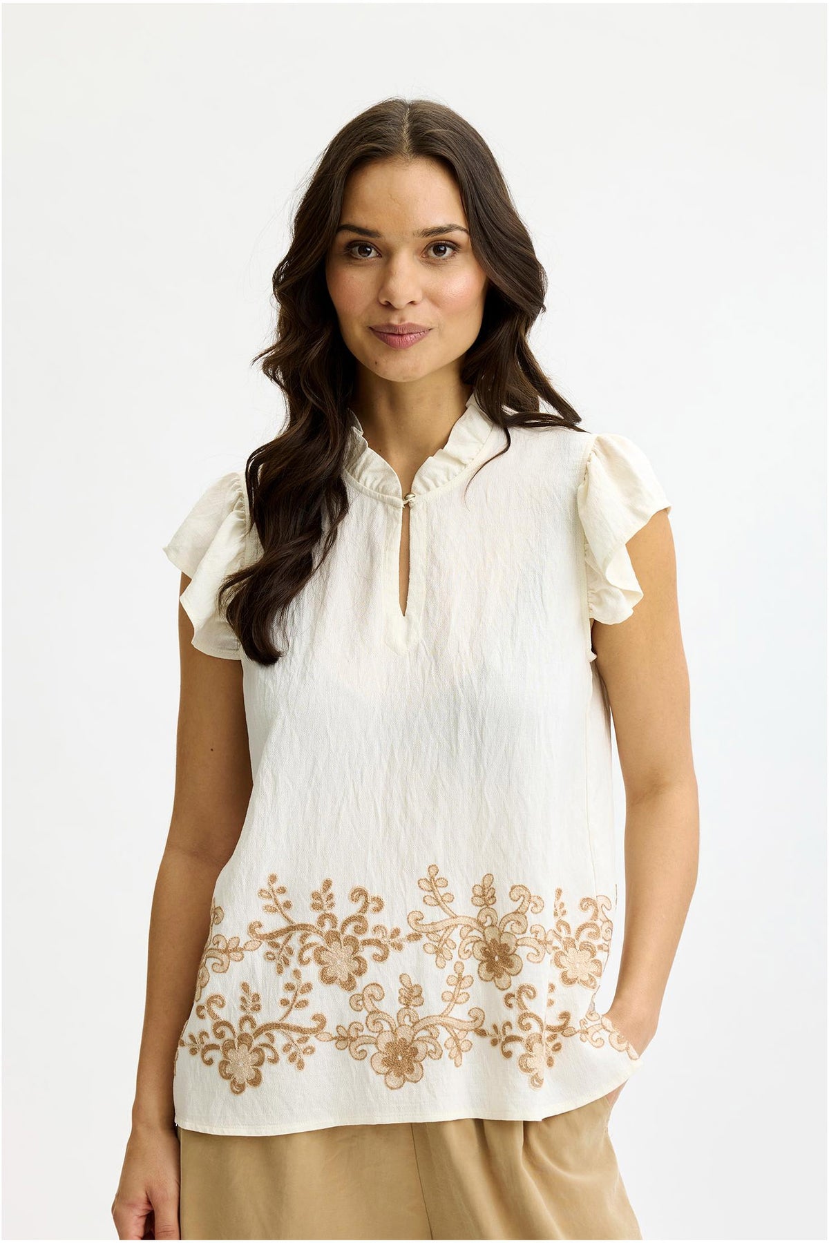 June top OFF WHITE - 17102