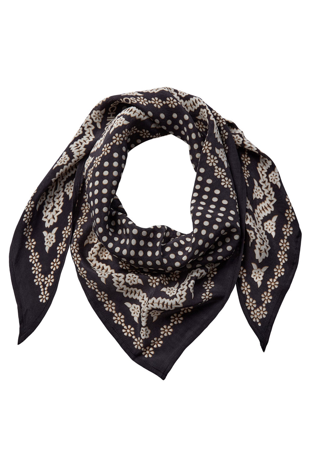 KARENSW SCARF 8008 Mörkgrå - S261912