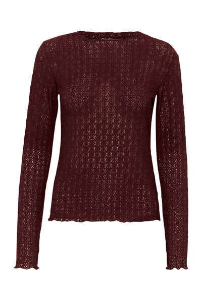 KAnomi Lace Blouse FUDGE - 10510165 Thumbnail