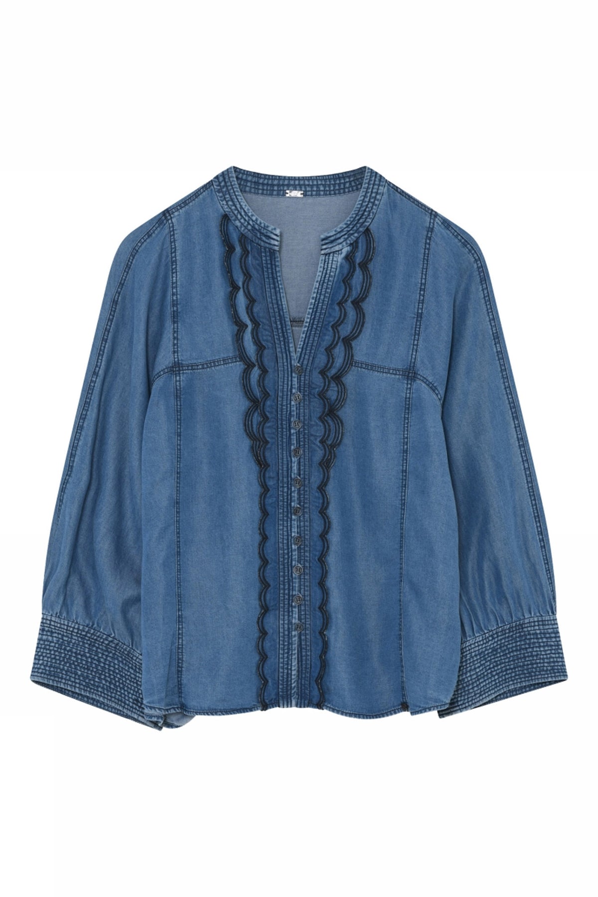 Kaisa, skjorta 94975-WashedBlue - 58646/7363