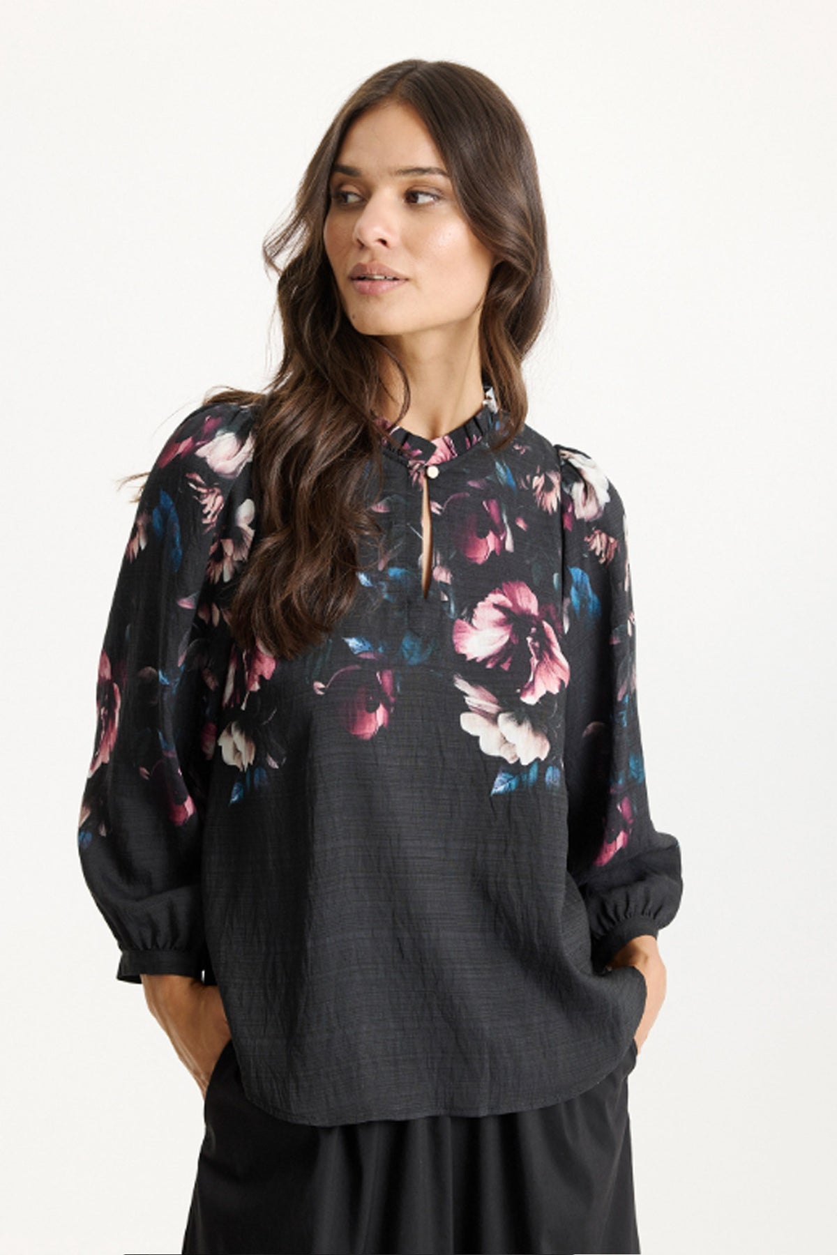 Kaitlyn blus SVART - 16854