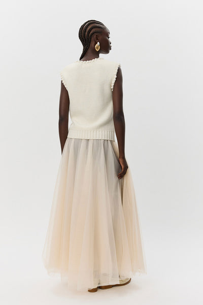 KamelaSW Vest 0101 Off white - S254475 Thumbnail