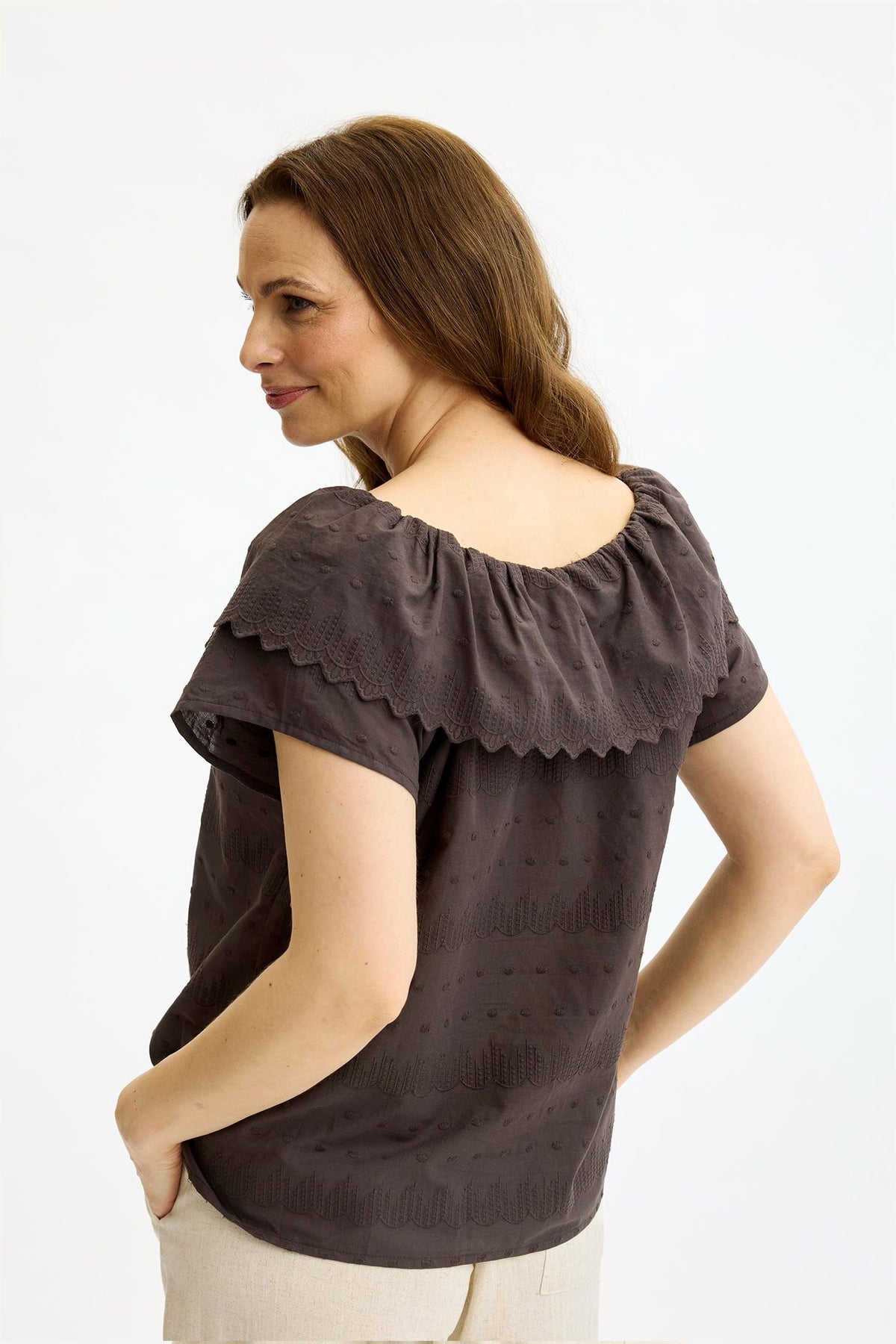 Katalina blus Brun - 17097