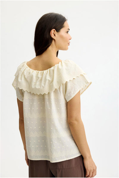 Katalina blouse CREAM - 17097 Thumbnail
