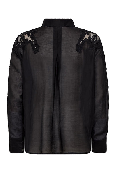 KawaCC Embroidery Shirt 96-Black - 35988 Thumbnail