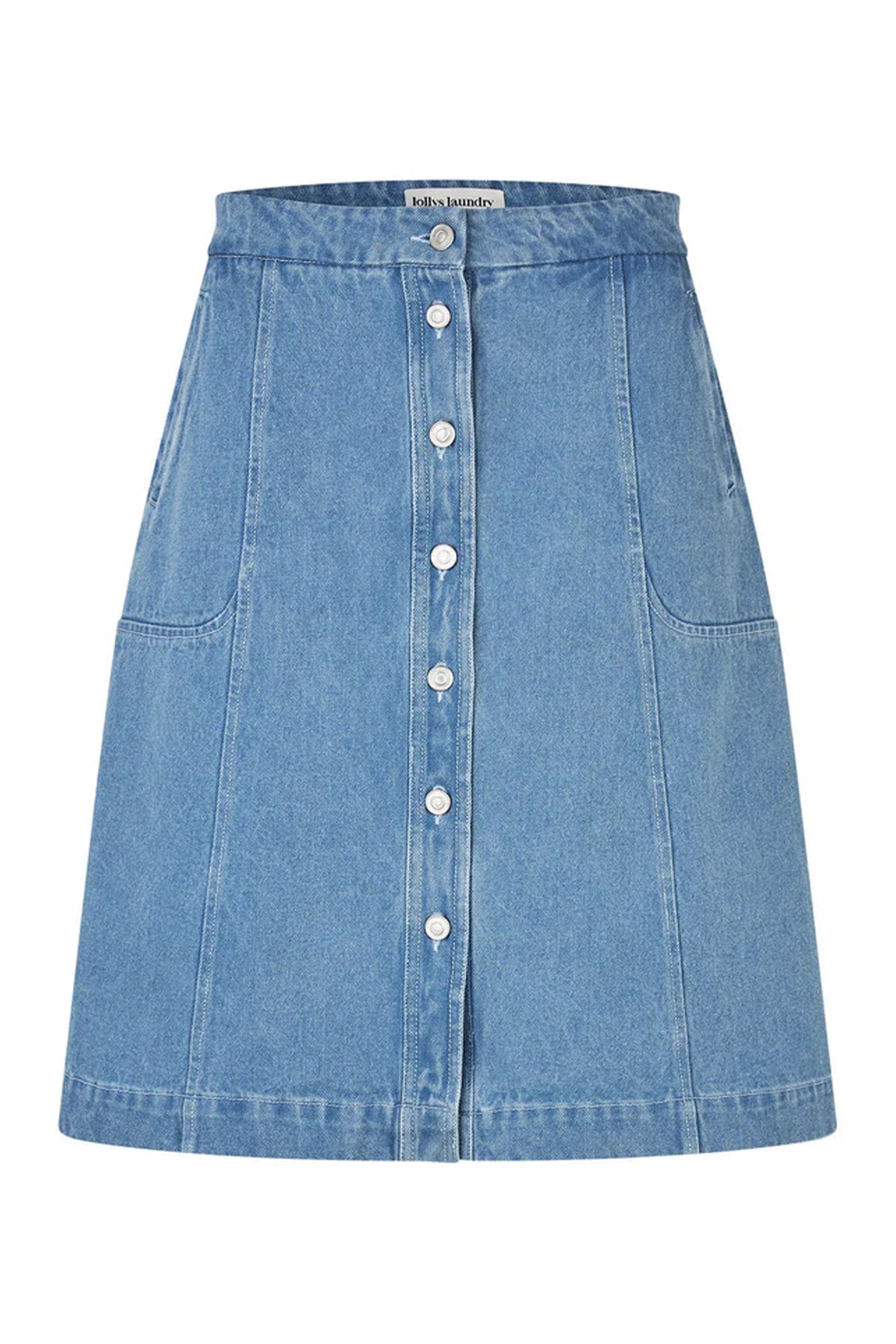 Kayll Kort Kjol Tvättad Denim - 26112-2044