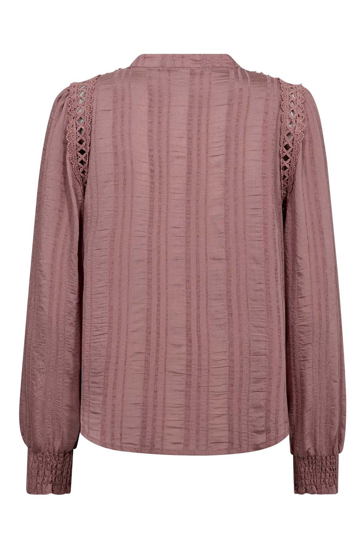 KesiCC Lace V-Shirt 103-Old Rose - 45025