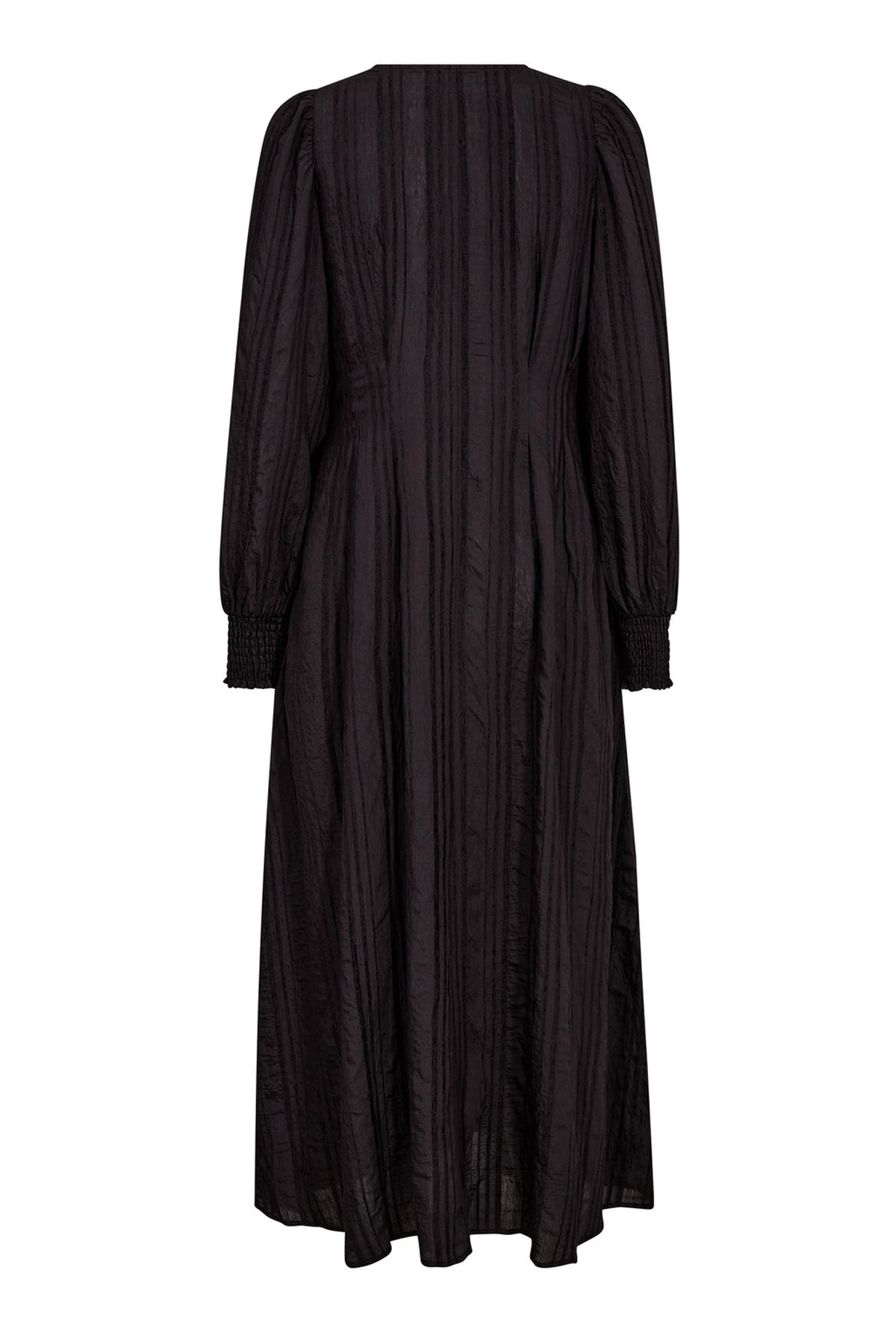 KesiCC Pleat LS Dress 96-Black - 36547