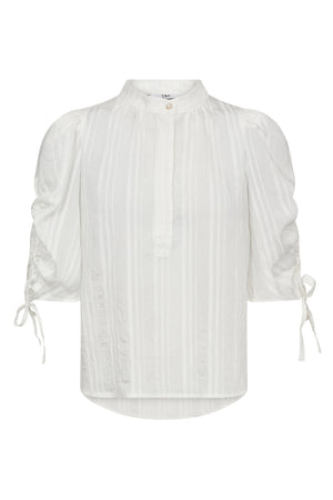 KesiCC SS Puff Blouse 4000-White - 35956