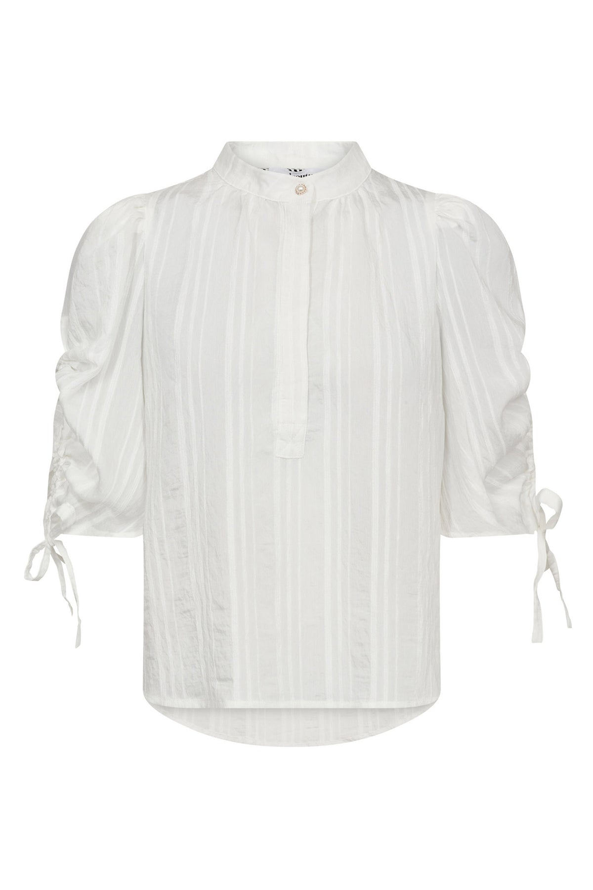 KesiCC SS Puff Blouse 4000-White - 35956