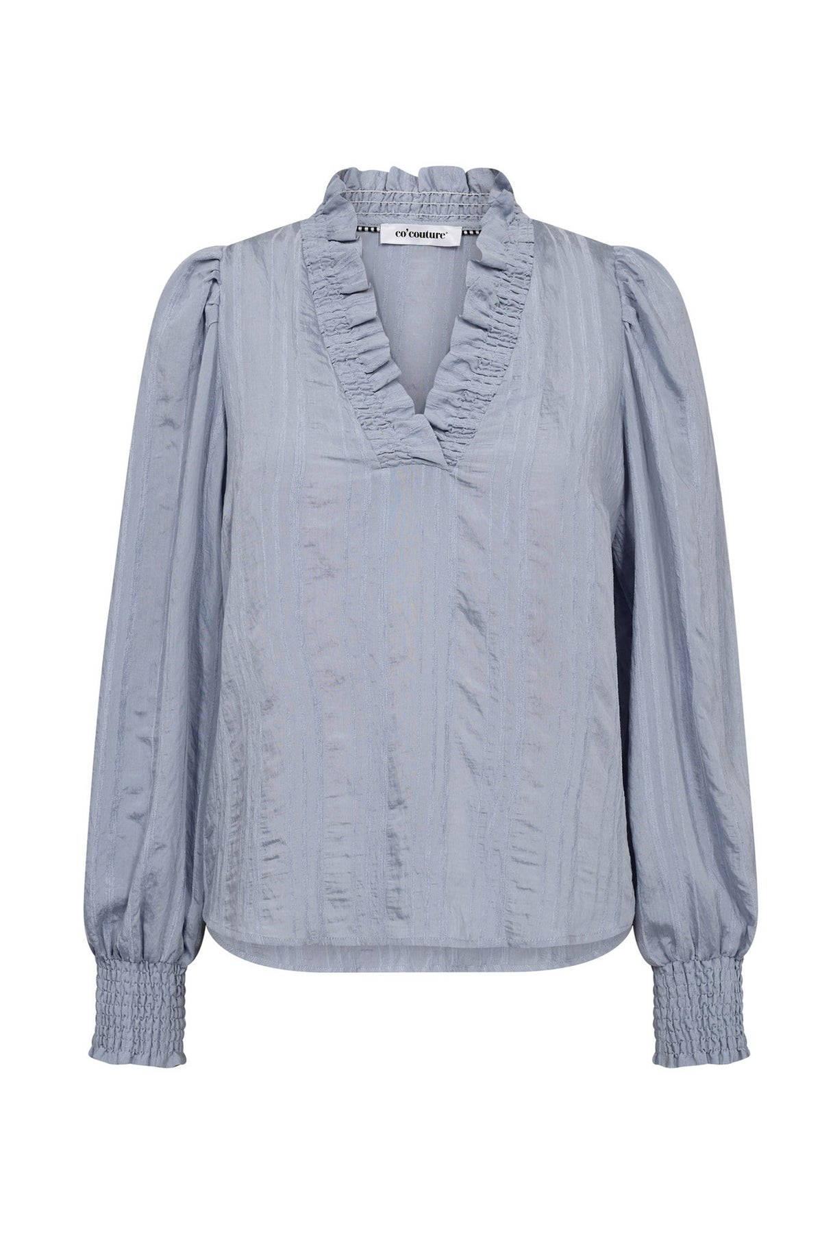 KesiCC V-Blouse 23-Pale Blue - 45024