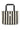 Knit Stripe Tote Bag Black - 205183