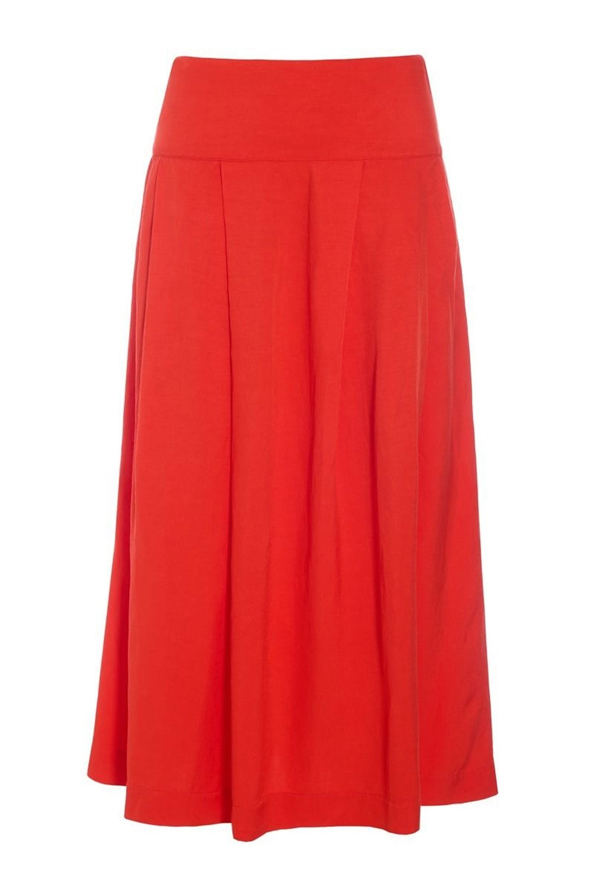Kumamoto kjol med veck Fiery Red - 262-2421-5673
