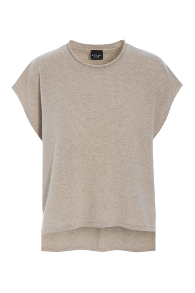 Kumo kashmir Ärmlös blus IVORY MELANGE - 261-1080-5665 Thumbnail
