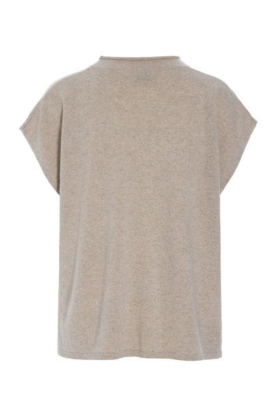 Kumo kashmir Ärmlös blus IVORY MELANGE - 261-1080-5665 Thumbnail
