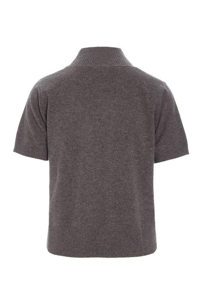 Kumo cashmere kortärmad blus SHARK MELANGE - 266-1080-5886 Thumbnail