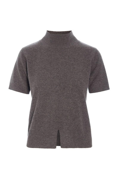 Kumo cashmere kortärmad blus SHARK MELANGE - 266-1080-5886 Thumbnail