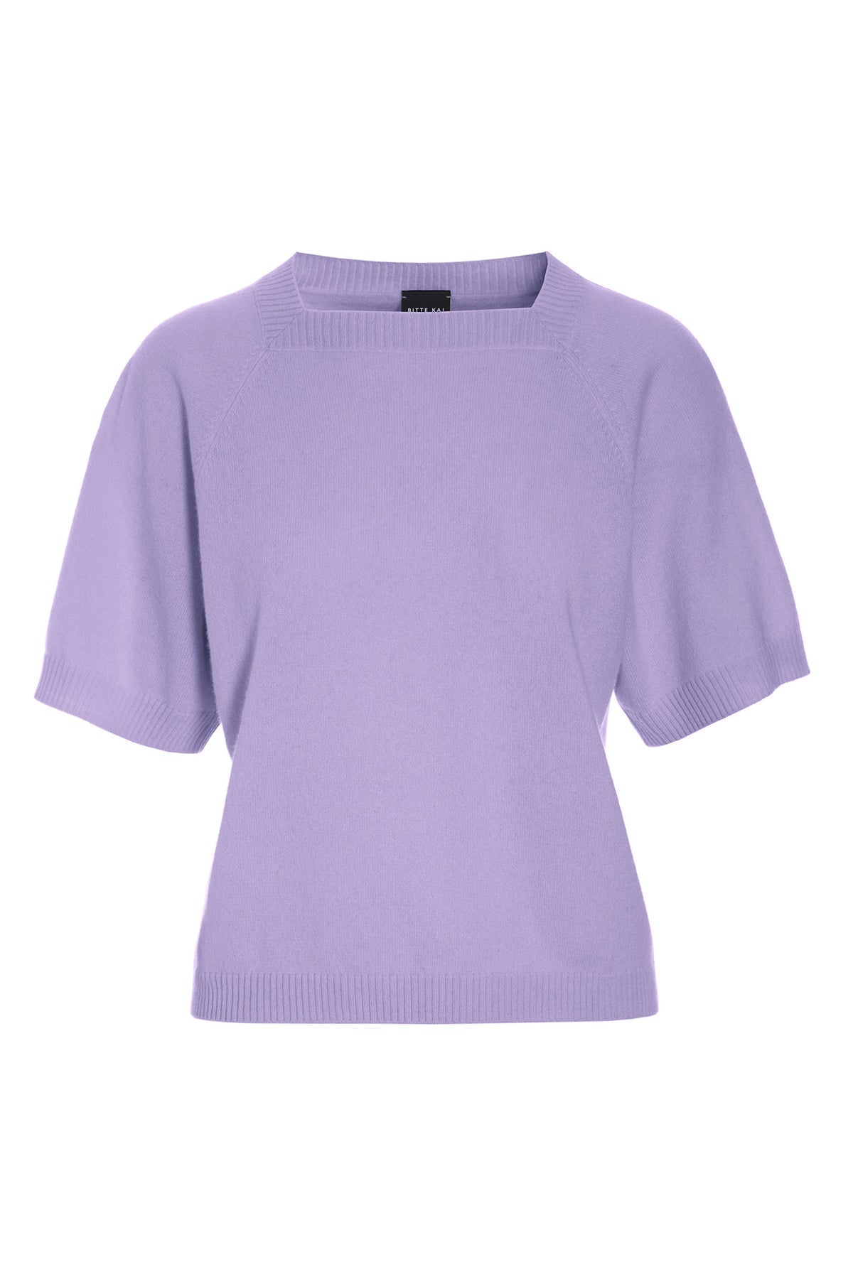 Kumo cashmere kortärmad blus SOFT LAVENDER - 261-1080-5663