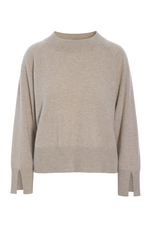 Kumo kashmir raglanblus IVORY MELANGE - 261-1080-5662