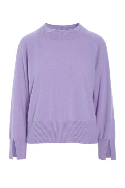 Kumo cashmere raglanblus SOFT LAVENDER - 261-1080-5662 Thumbnail