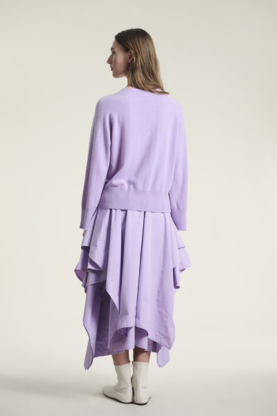 Kumo cashmere raglanblus SOFT LAVENDER - 261-1080-5662 Thumbnail