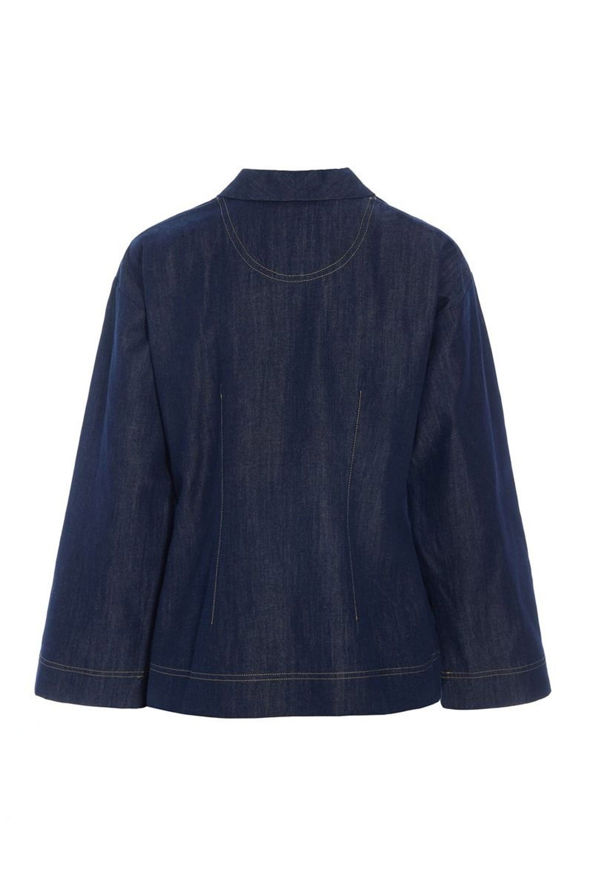 Kurai-jacka med knytband Dark Denim - 262-2468-5699