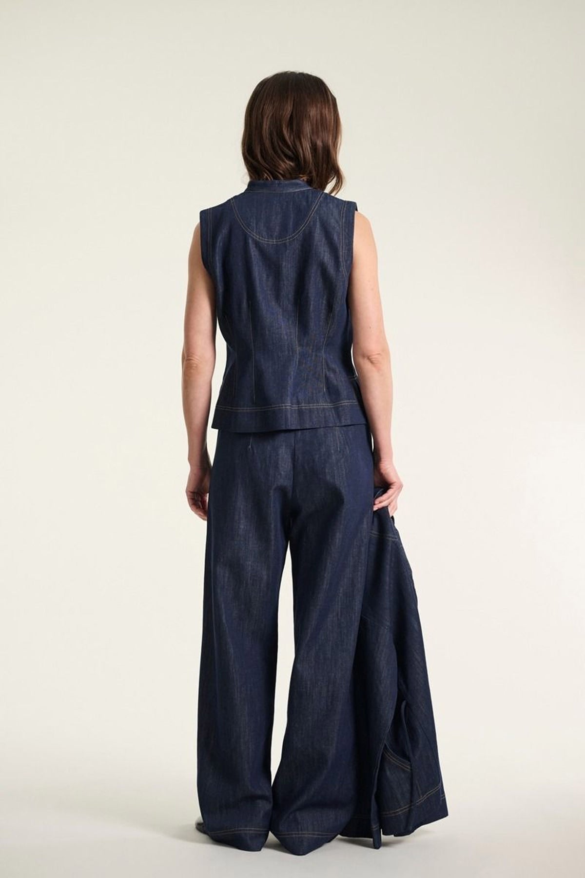 Kurai raka byxor Dark Denim - 262-2468-5701