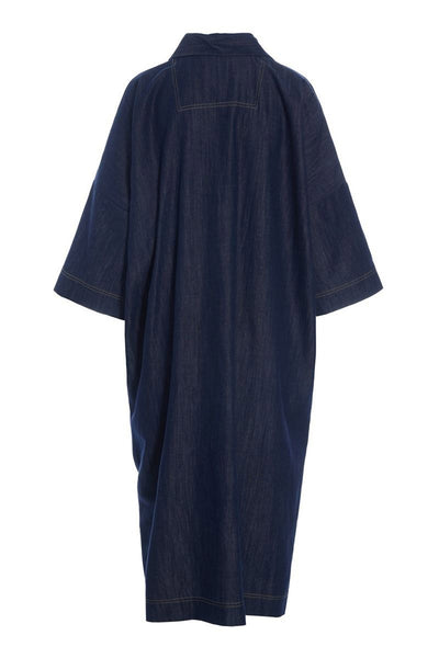 Kurai oversize klänning Dark Denim - 262-2468-5698 Thumbnail