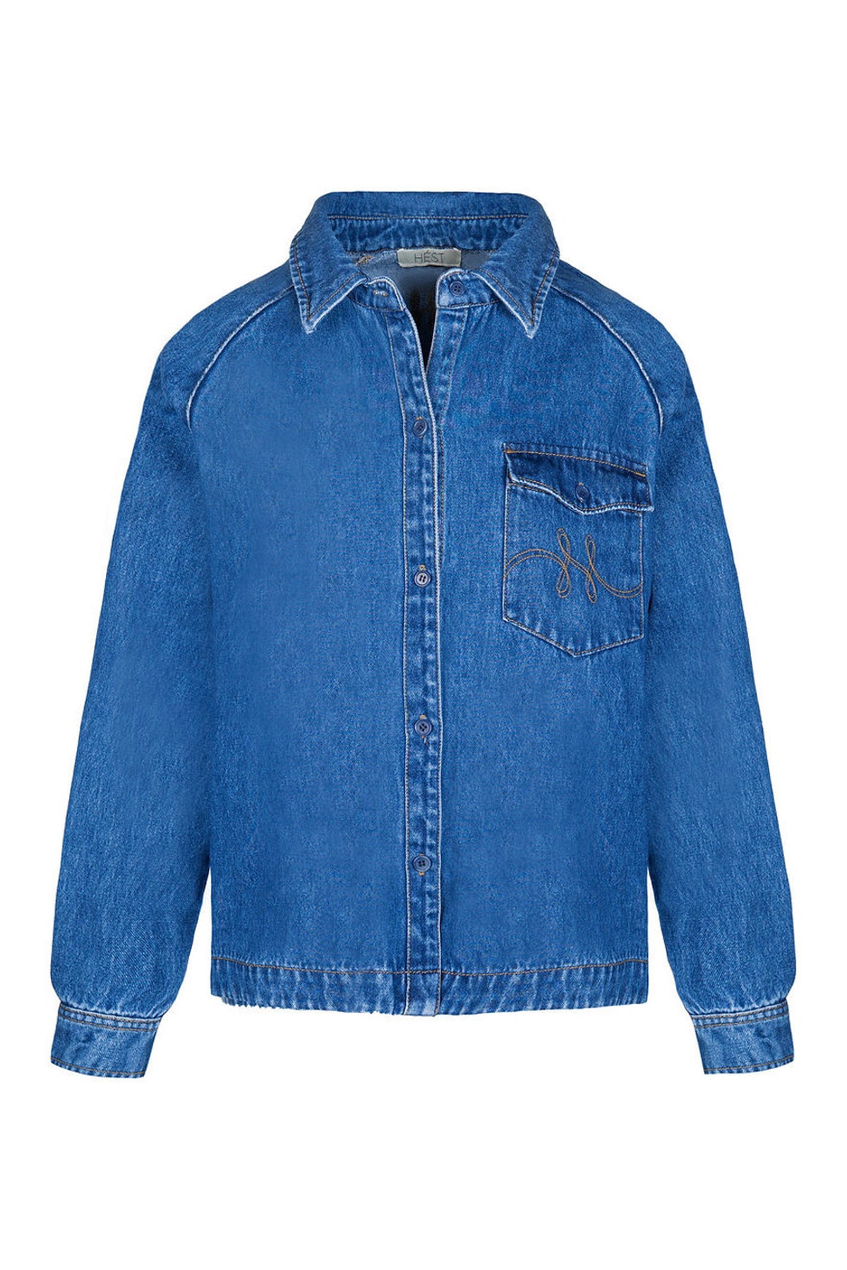 Kylie Blue skjorta 9502 Medium Wash Denim - 2630190760