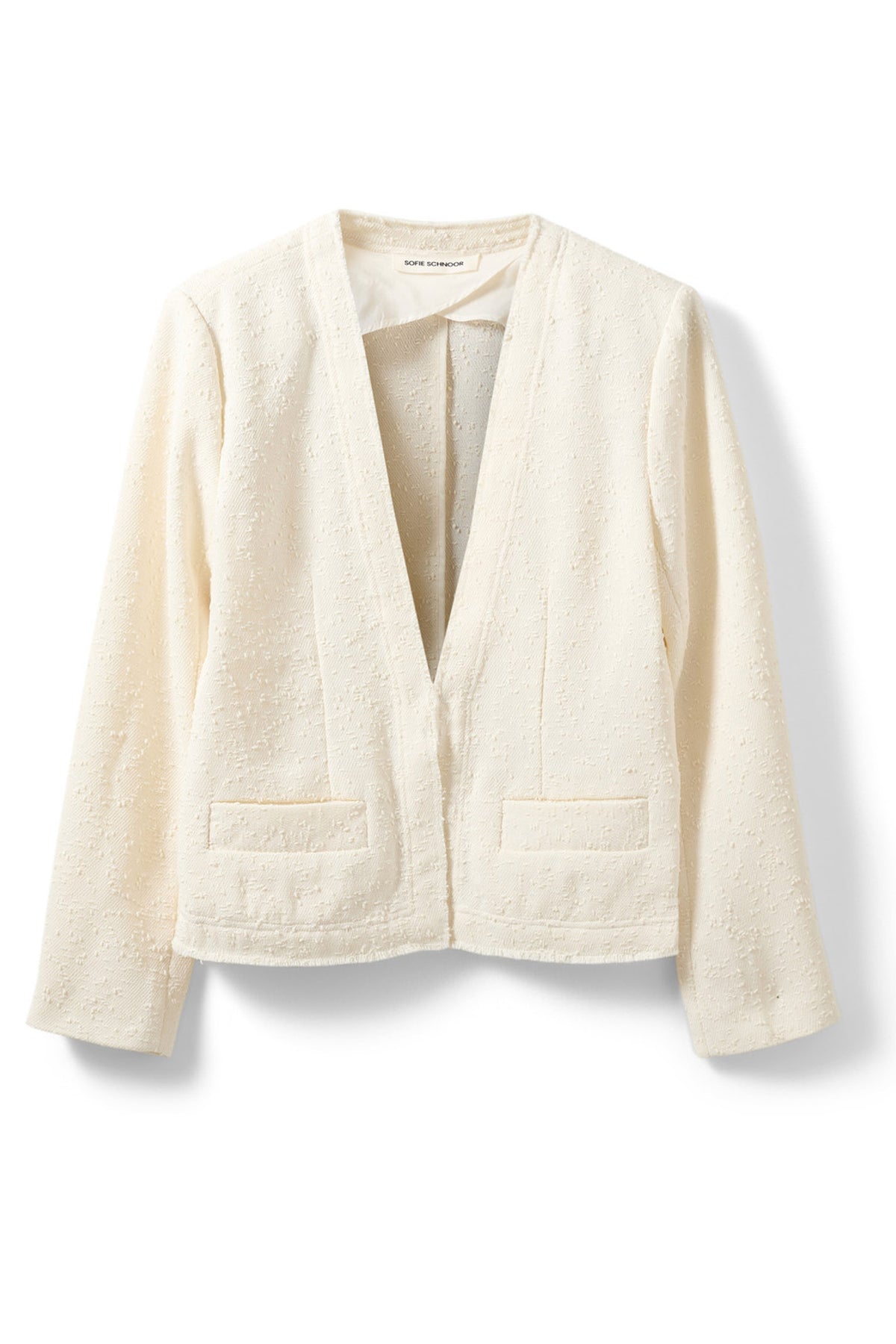 LANASW BOUCLE BLAZER 0101 Off white - S262240