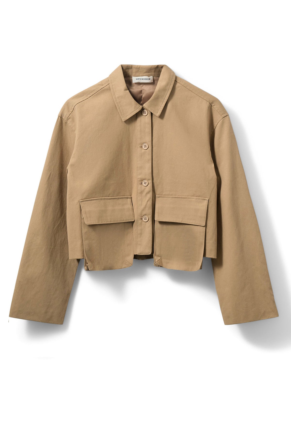 LARKSW KORT SKJORTJACKA 7012 Camel - S261350