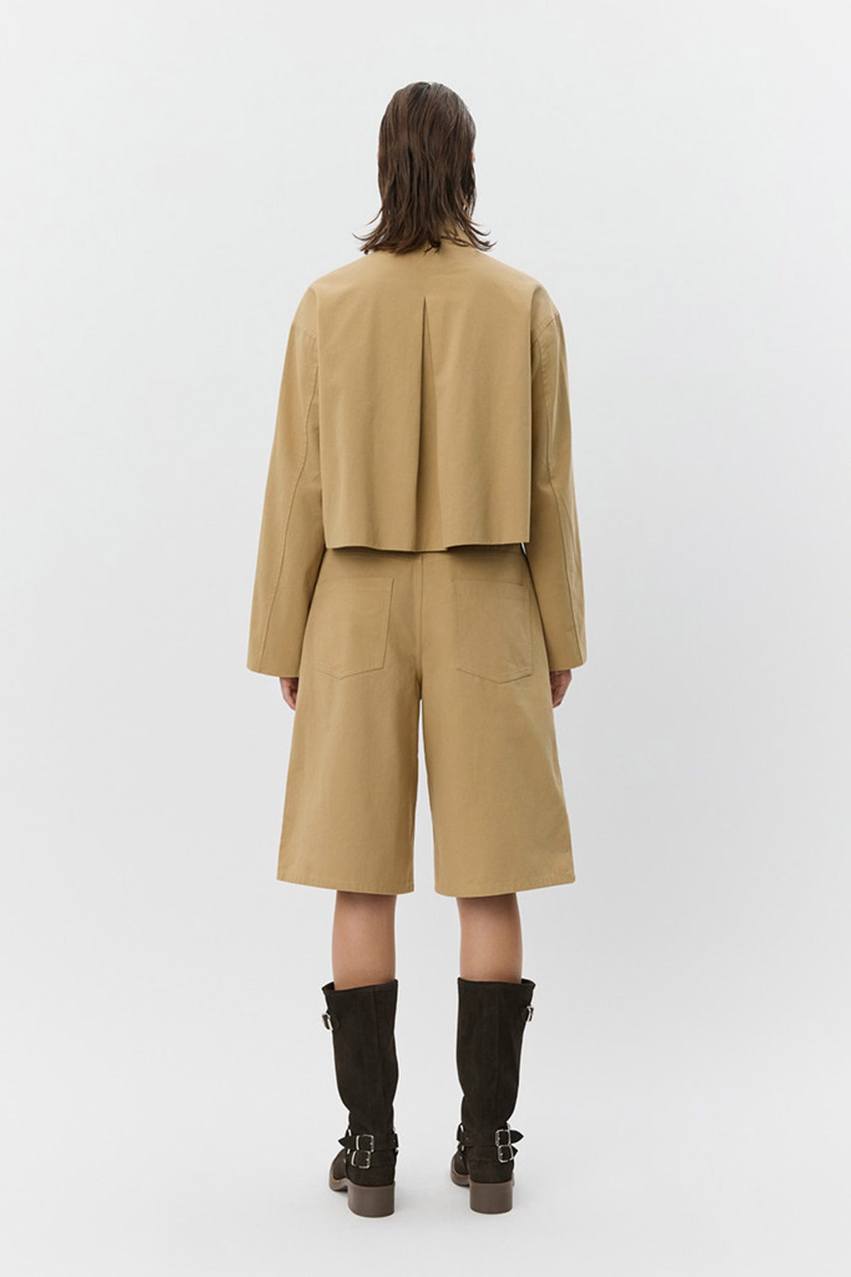 LARKSW KORT SKJORTJACKA 7012 Camel - S261350