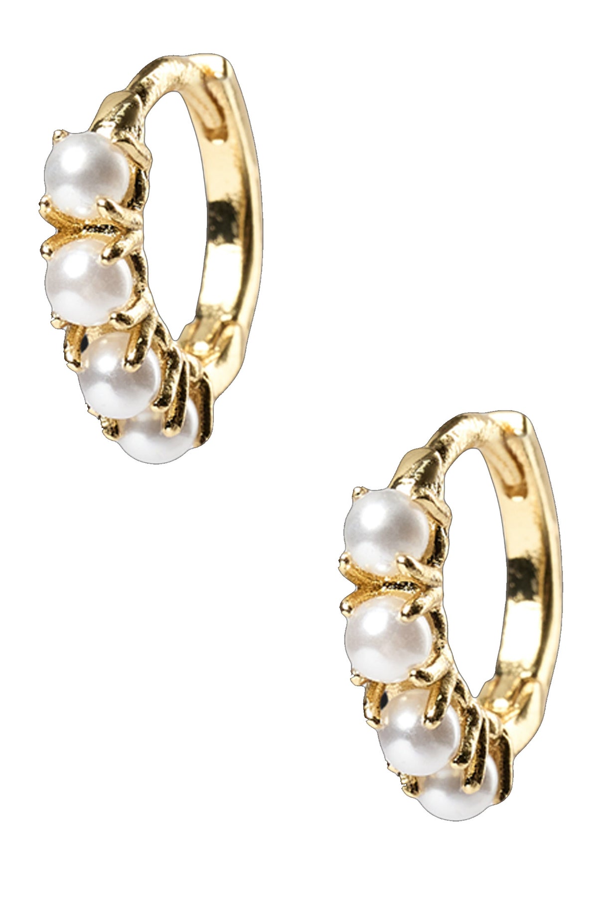 MINI HOOP PEARL TILLBEHÖR GULD - MINI HOOP PEARL