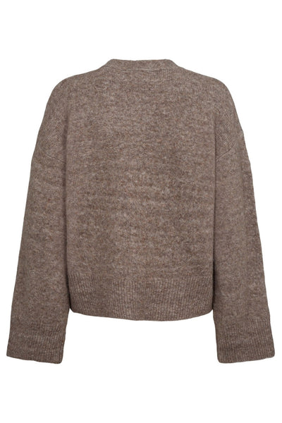 LEVASW CARDIGAN 7071 Brunmelerad - SNOS420 Thumbnail
