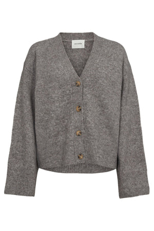 LEVASW CARDIGAN 8000 Grey mel - SNOS420