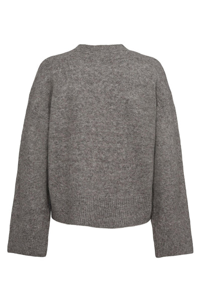 LEVASW CARDIGAN 8000 Grey mel - SNOS420 Thumbnail